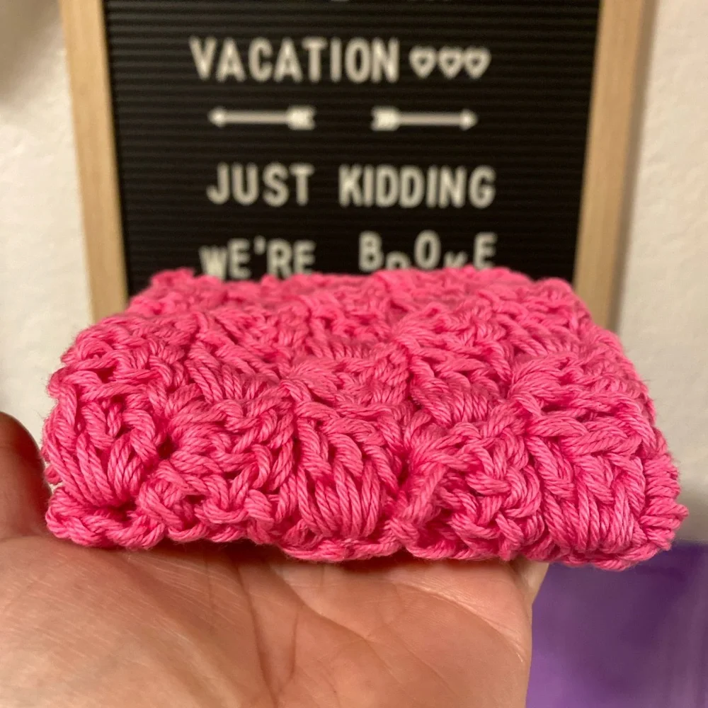 Pink Wash Cloths Soft and Textured